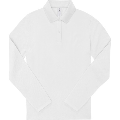 B&C Polokošile B&C My Polo 180 LSL women dlouhý rukáv dámská COT-01W46200101 Bílá