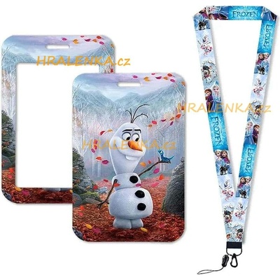 Šňůrka na krk 23654 s cedulkou Frozen Ledové království OLAF