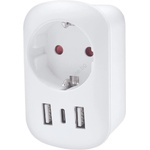 Solight PA03USA - Пътен адаптер за САЩ 230V 2x USB-A + 1x USB-C (SL1662)
