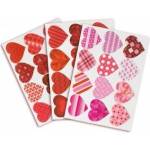 Arpex Patterned heart stickers