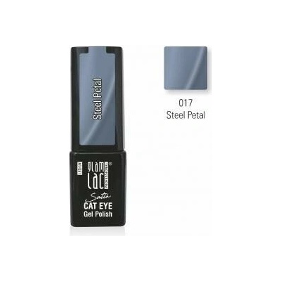 GlamLac Gel lak magnetický modrý 017 Steel Petal 6 ml