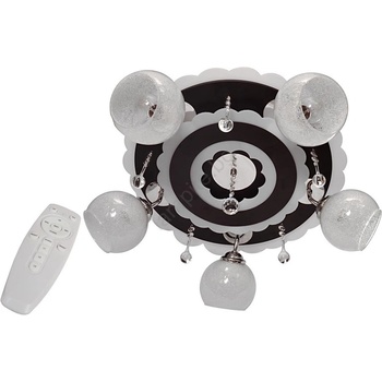 Helam Лунино осветително тяло ARONA 5xE27/15W/230V+LED черно (HE0539)