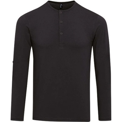 Premier Workwear pánské triko s dlouhým rukávem PR218 Black