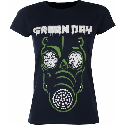 ROCK OFF дамска тениска Green Day - Green Mask- Синьо- ROCK OFF - GDTS05LN
