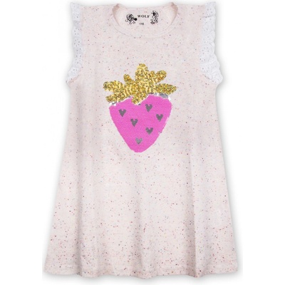 Wolf dívčí tílko s flitry S2923 bílá – Zbozi.Blesk.cz