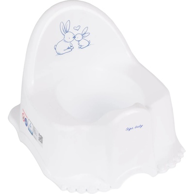 TEGA BABY Бебешко музикално гърне"Зайчета"бяло (gm01601lbwh)