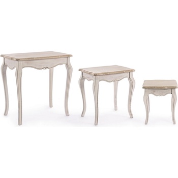 Bizzotto Комплект 3 холни маси clarisse (0745806)