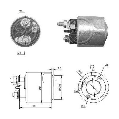 Spínač startéru ZM - Valeo D7E11 / 494803