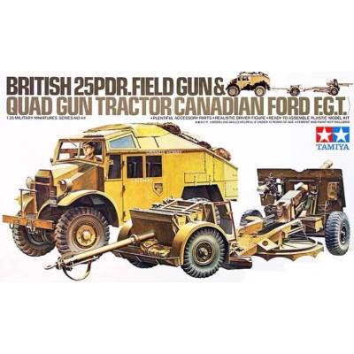 Tamiya 35044 British 25pdr Gun&Quad 1:35