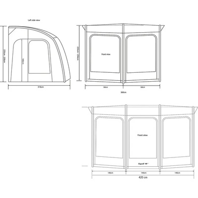Outdoor Revolution Сенник за каравана esprit 360 pro (900006)