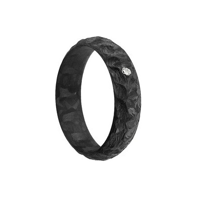 Swepol Dámský karbonový prsten s kamenem CR4FM-6D