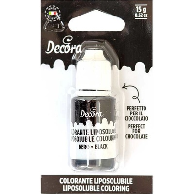 Decora Farba do čokolády Čierna Black 15 g