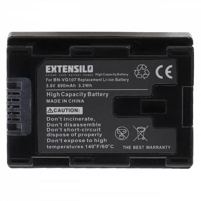 Батерия BN-VG107 за JVC Everio GZ-E100 / GZ-HD500 / GZ-MS110, 890 mAh (888400007)