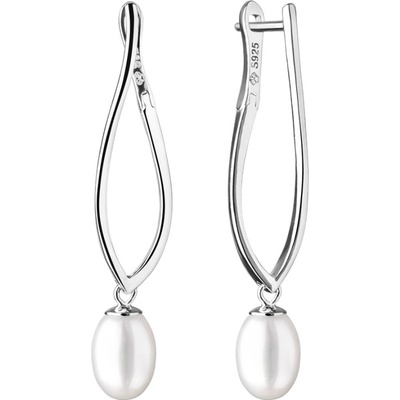 Gaura Pearls stříbrné s bílou perlou Marilú SK19485EL/W bílá