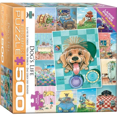 EUROGRAPHICS - Puzzle Cute dogs collage XL - 500 piese
