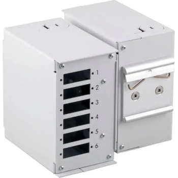 TECHLY Оптична индустриална кутия за din шина, сива, ral7035 (i-case-din-splicet)