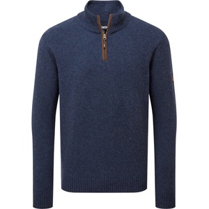 Sherpa Мъжки вълнен пуловер Sherpa Kantega Quarter Zip Sweat Merino jumper - Umber Blue - размер XL (005-2719-1214)