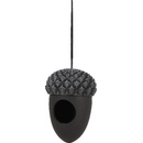 Esschert Design Kŕmidlo závesné Žaluď 11 x 16 cm čierna