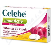 Cetebe ImunActiv vitamin C + zinok na podporu imunitného systému 20 ks