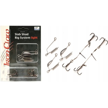 Iron Claw vláčací systém Slab Shad light 0-10g multipack
