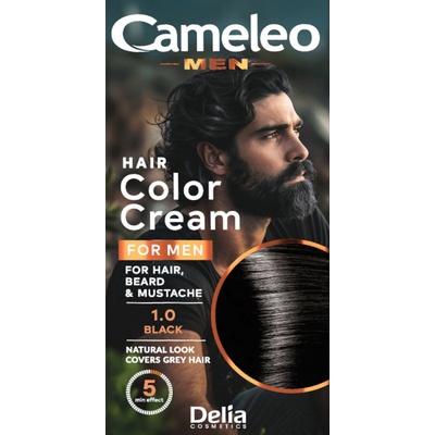 Delia Cosmetics Cameleo Боя за коса и брада, 1.0 Черен, 30 ml