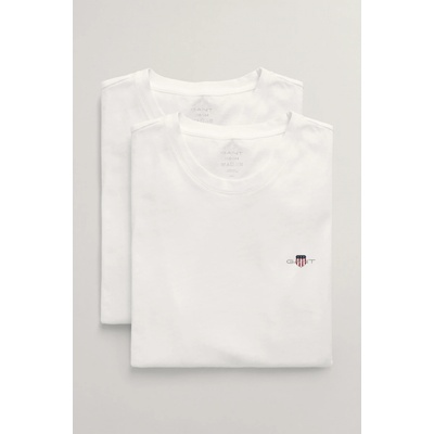 Gant C-neck T-shirt 2-pack White
