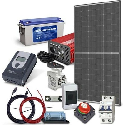 TIPA Solární sestava ostrovní TRINA 445Wp baterie olověno uhlíková 150Ah měnič 230VAC 1000W