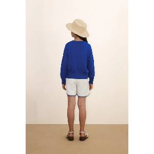 Tinycottons Детска памучна жилетка SWANS DIAMONDS CARDIGAN (SS26.386)
