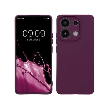 kwmobile Калъф за Xiaomi Redmi Note 13 4G - тъмночервен