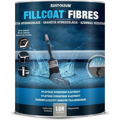 Rust-oleum Fillcoat Fibres Dark Grey 1l - okamžitá hydroizolácia so skleným vláknom