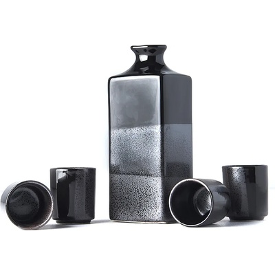 Made in Japan Комплект за саке gunmetal, 5 бр. , mij (mijc5187)