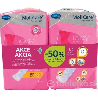 MoliCare Premium Lady pad 14+14 ks