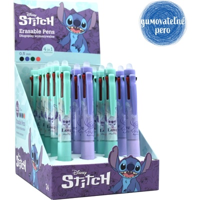 Pero gumovacie guľôčkové 4-farebné Colorino - Stitch Pastel