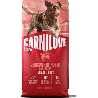 Carnilove Active Dog Venison&Reindeer&Wild Boar for Active Adult All Breeds 12 kg