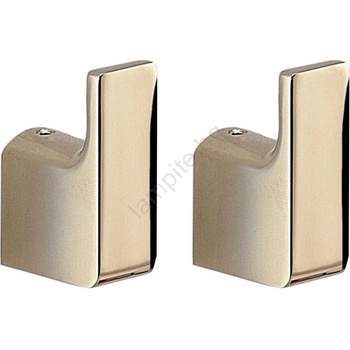 Gedy - Комплект от 2 стенни куки PIRENEI, златисти (SH0881)