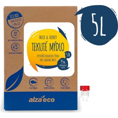 AlzaEco tekuté mýdlo Milk & Honey 5 l