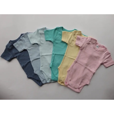 САЛИ / Индиго Кидс Боди с къс ръкав, рипс, рзлични цветове, 62