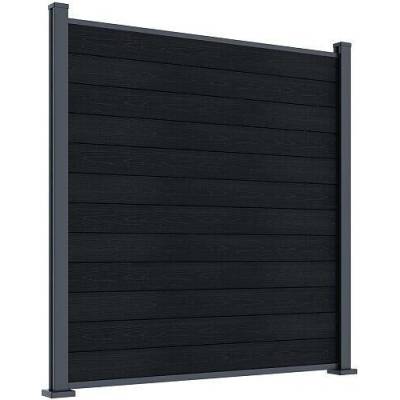 ROJA ELEMENT plotový panel WPC 180x180 cm a koncovky - antracit
