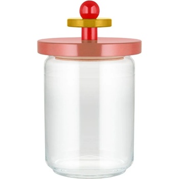 Alessi Кухненски буркан за съхранение 100 COLLECTION, 1л, розов, стъкло, Alessi (ALES161002)
