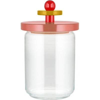 Alessi Кухненски буркан за съхранение 100 COLLECTION, 1л, розов, стъкло, Alessi (ALES161002)