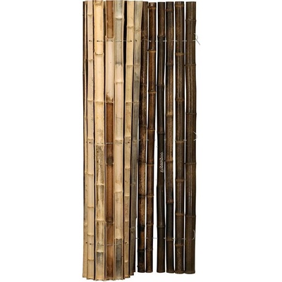 Tmavohnedá polkruhová bambusová rolka Nigra š 180 x v 150 cm