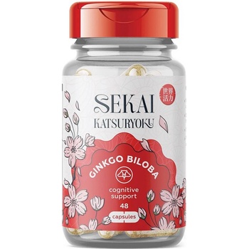 Sekai Katsuryoku Ginkgo Biloba, 48 капсули, Sekai Katsuryoku (7371-00)
