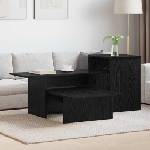 vidaXL Конзолна маса Черния дъб 91, 5 x 35 x 38, 5 см (891161)