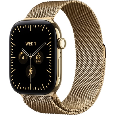 Apple Watch Series 12 Cellular 42 mm Radiant Gold Titanium with Radiant Gold Milanese Loop MJGL4RK/A