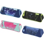 Herlitz Ученически несесер празен, тристенен, Mix Blue Ice, Wild Life, Pink Bubbles, Blue Shark - Herlitz