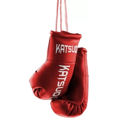 Prívesok na kľúče Katsudo miniatúra boxerskýh rukavíc Miniglo červená