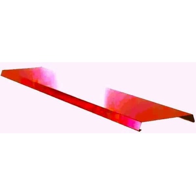 Atikový plech r.š.600mm Al Hliník 0.6mm lakovaný RAL 3016 červená korál dl.2m