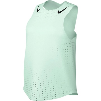 Nike Дамски потник с широка презрамка Nike Women's AeroSwift Dri-FIT ADV Running Singlet Running shirt - Barely Green / Black (916-7161-0113)