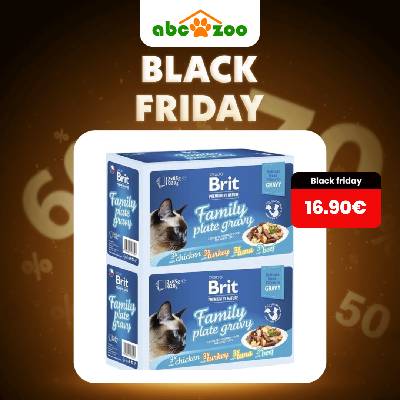 BRIT - Kapsičky BRIT Premium Cat Delicate Fillets in Gravy Family Plate 24 x 85 g