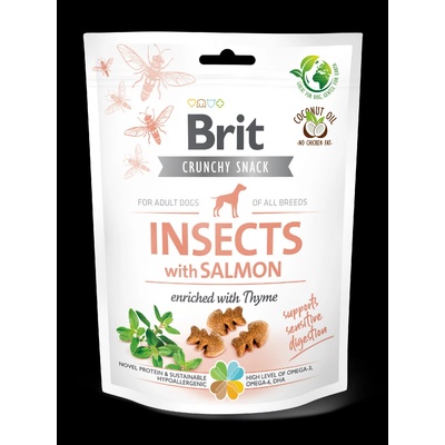 Brit Care Dog Crunchy Cracker s hmyzem lososem a tymiánem 200 g